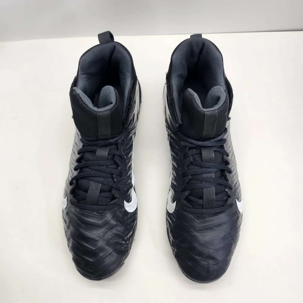 Nike Alpha Menace Shark 2 Football Cleats Mens 14 Shoes Black BV0146-001